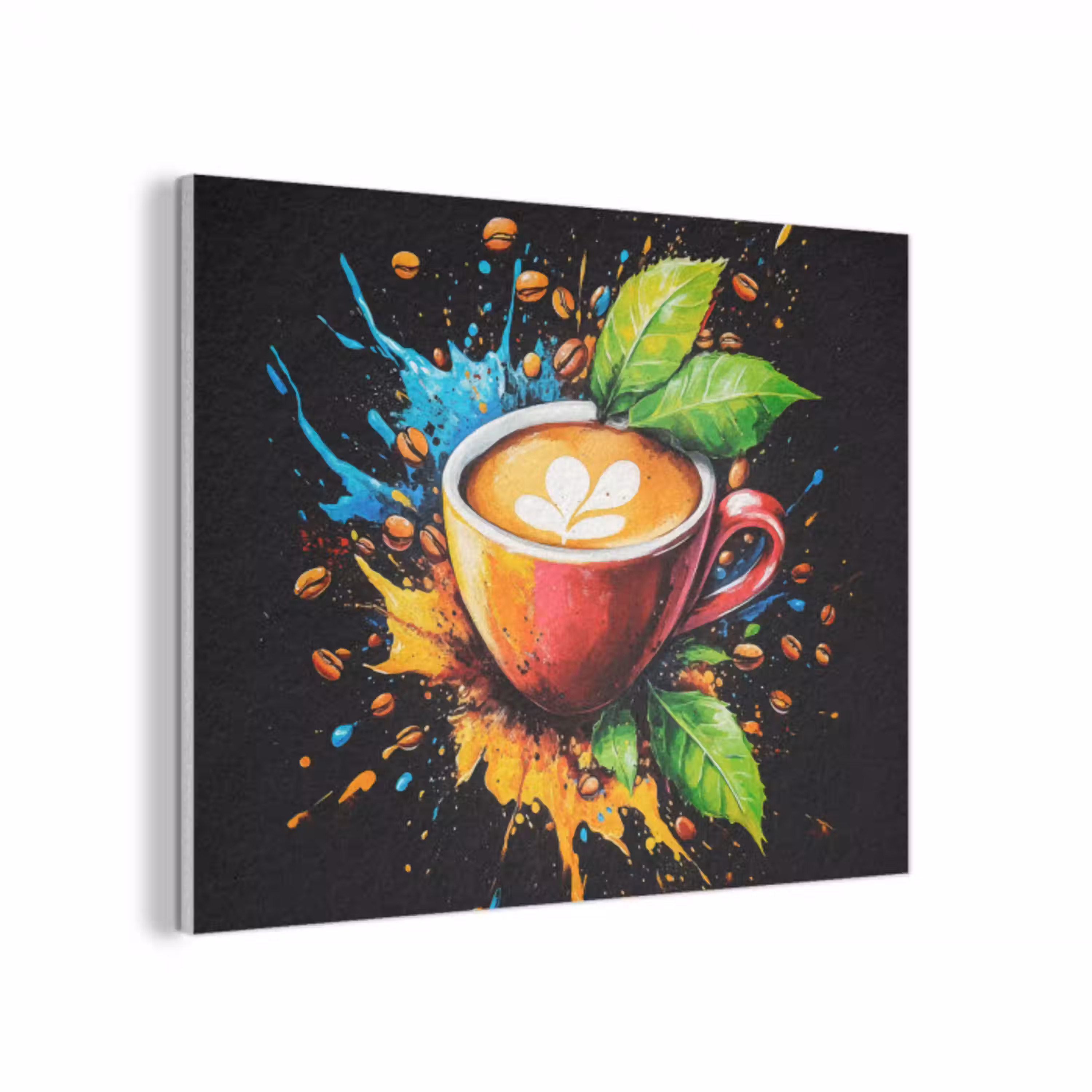 Koffie - Graffiti - Drinken - Abstract PET vilt klein -3d