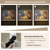 Dieren - Kunst - Leeuw - Tijger Light Box met batterij (Wandlamp) middel -USP_dimbaarNL