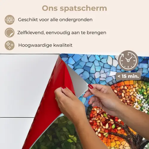 Boom - Seizoenen - Mozaïek - Bergen keuken achterwand spatscherm klein -spatscherm_NL