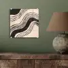 Golven - Zwart - Zandkleur plexiglas 5mm klein -sfeer3