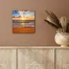 Strand - Zonsondergang - Zee - Wolken - Horizon aluminium wit klein -sfeer4