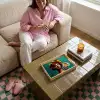 Vrouw - Hoodtooi - Tropisch - Fruit - Druiven Dienblad Rechthoek middel -sfeer3