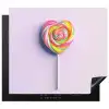 Hart - Lolly - Snoep Inductie beschermer vinyl 3mm middel -3d