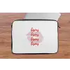 Bisous - Lip - Wit - Rood laptophoes neopreen klein -tafel