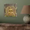 Goud - Boeddha beeld - Spiritueel - Meditatie plexiglas 5mm klein -sfeer3