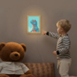 T-Rex - Blauw - Wolken - Zonnebril Light Box met kabel klein -sfeer4a_kind