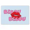 Bisou - Blauw - Roze - Lippen Placemat vinyl groot -zzsfeer1_Kitchenyeah-website