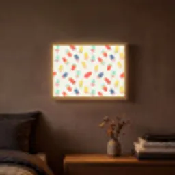 IJsjes - Speels - Kleurrijk Light Box met batterij (Wandlamp) middel 907 -sfeer4