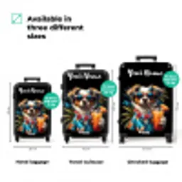 Hond in Tropische Sferen NBS - Handbagage koffer - Kinderen Unisex middel zzzzzzVergelijking_3EN