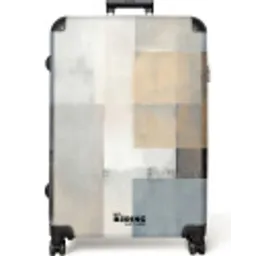 Rechthoeken - Abstract - Blauw NBS - Large koffer - Volwassenen Unisex groot -zzzzzzzzkaufland2