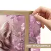Kitten - Bloemen - Vlinders - Paars Light Box met batterij (Wandlamp kind) middel -USP_websiteprintNL