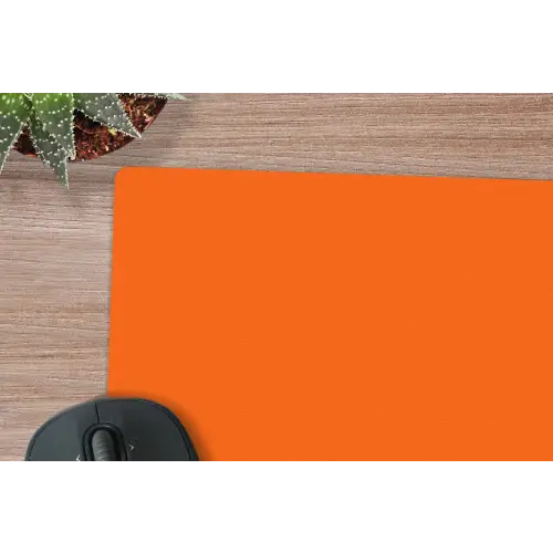 Cool - Oranje - Groen muismat rubber klein -closeup