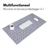 Oceaan - Bubbel - Blauw - Wit Muismat XXL klein 681 -sfeer4