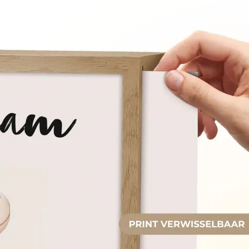 Dinosaurus - Pastel - Bladeren Light Box met batterij (Wandlamp kind) middel -USP_websiteprintNL