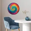 Regenboogkleuren - Tie dye - Fotolijst rond zonder passe partout klein -sfeer2