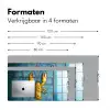 Kreeft - Geel - Blauw - Tegels Muismat XXL klein -sfeer5