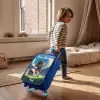Voetbal - Gras - Stadion - Schilderij Kinderkoffer - Blauw klein -sfeer1