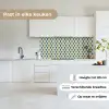 Design - Patroon - Retro - Geel - Blauw keuken achterwand 2 middel 871 -sfeer4_NL