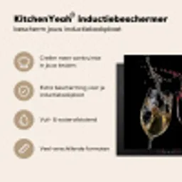 Dynamische Wijnsymfonie Inductie beschermer vinyl 3mm middel -sfeer2