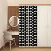 Modern - Patroon - Zwart deurposter klein 289 -sfeer3