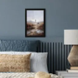 Kraanvogel - Natuur - Realistisch fotolijst zwart zonder passe partout klein -sfeer3