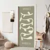 Bohemian - Planten - Groen - Abstract deurposter klein -sfeer6