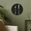 Vork - Mes - Zilver Akoestische PET Vilt - Rond klein -sfeer2