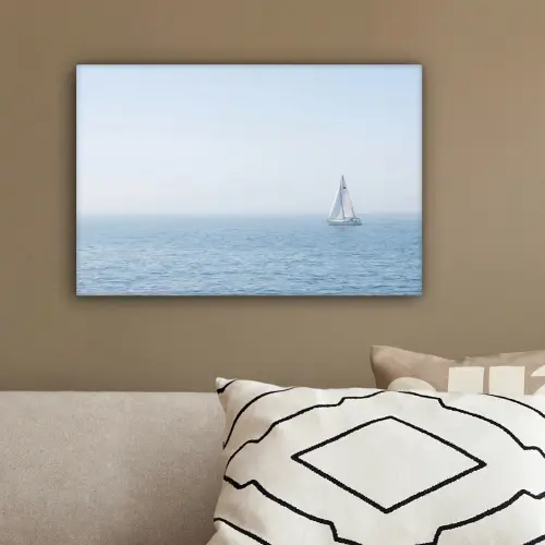 Horizon - Zeilboot - Zee canvas 2cm klein -sfeer3