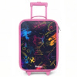 Neon sporttrofee design Kinderkoffer - Roze klein -3d
