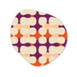 Modern - Patroon - Kleurrijk Wandcirkel Organisch Forex 3mm klein 629 -3d