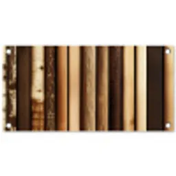 Hout - Planken - Natuurlijk tuinposter los doek klein -3d