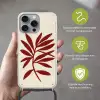 Tak - Bladeren - Rood Hoesje iPhone 16 Pro Max met koord klein -sfeer2_NL