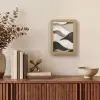 Golven - Abstract - Beige Light Box met kabel (Tafellamp) klein -sfeer2
