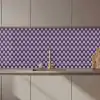 Patronen - Vintage - Blauw - Rood keuken achterwand 2 middel 871 zz_3dshopping