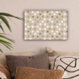 Polka - Dots - Beige canvas 2cm klein 34 -sfeer1