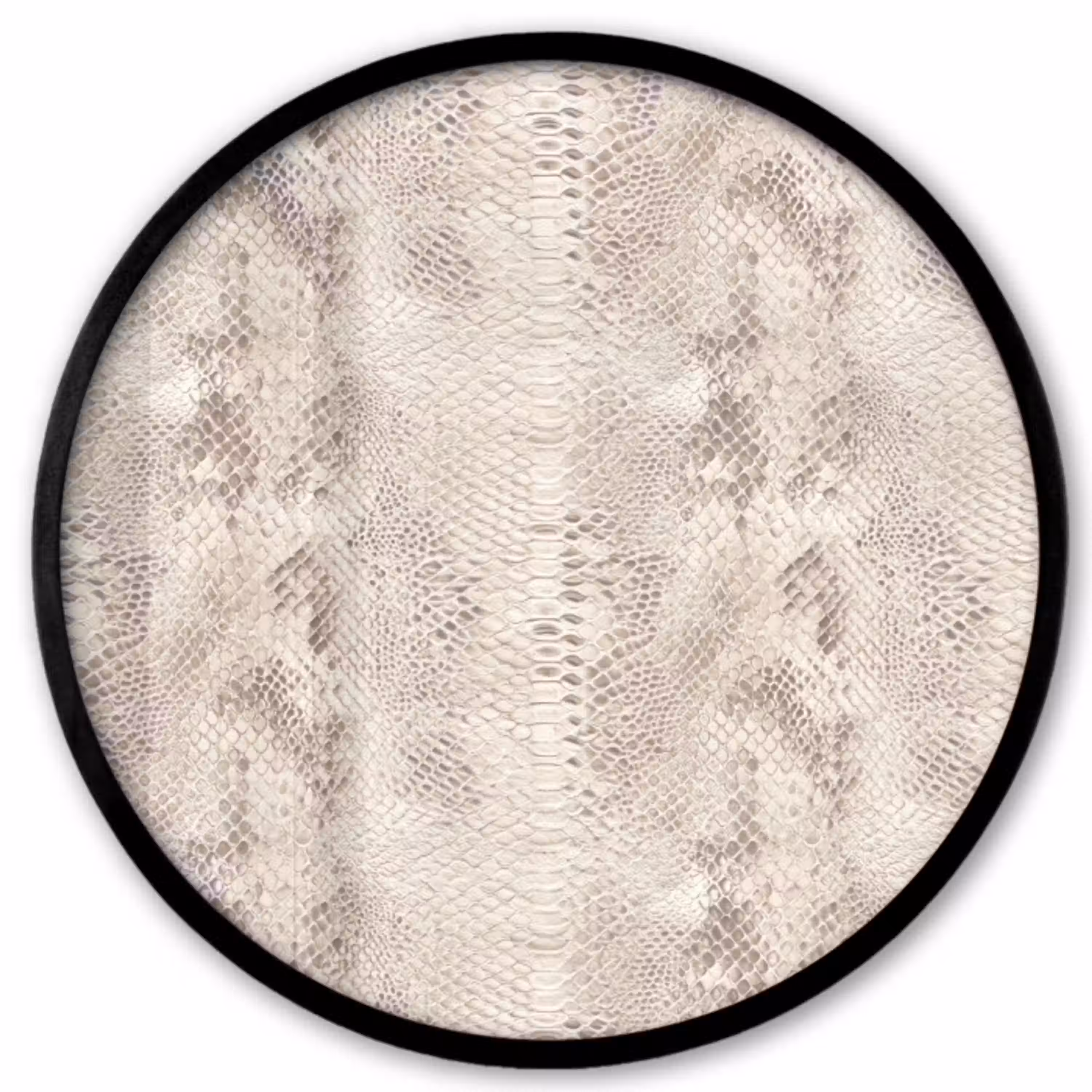 Slang - Patroon - Beige Fotolijst rond zonder passe partout klein 856 -3d