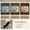 Hart - Hout - Natuur - Takken - Bruin Light Box met batterij (Wandlamp) middel -USP_lichtkleurNL