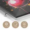 Kersen - Fruit - Graffiti - Verf - Abstract - Modern - Kleurrijk plexiglas 5mm klein -sfeer2