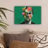 Man - Planten - Groen canvas 2cm klein -sfeer1