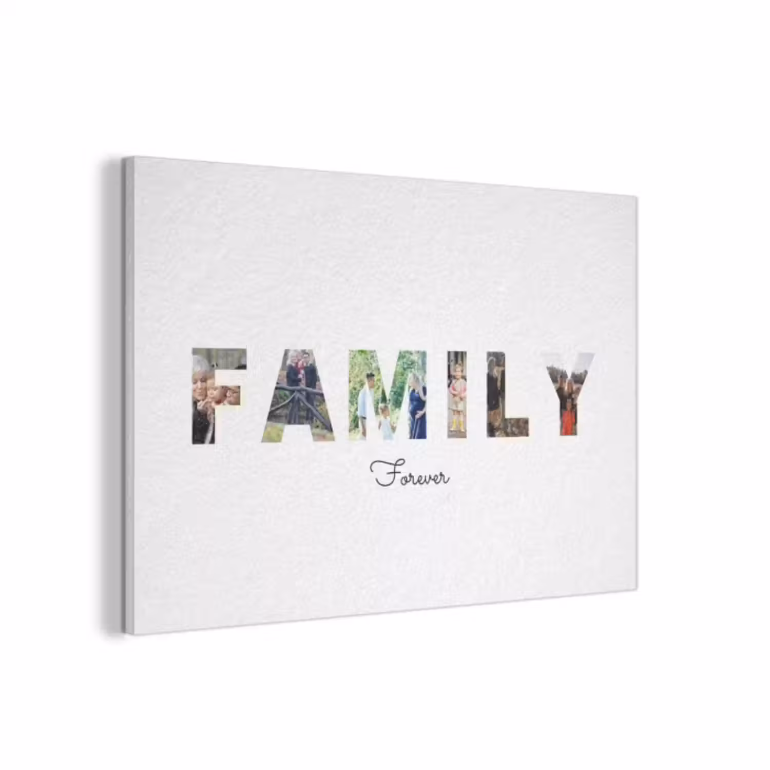 Akoestisch schilderij - Family - Lettercollage