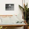 Basketbalpaal - Landschap - Zand - Wit tuinposter los doek klein -sfeer7