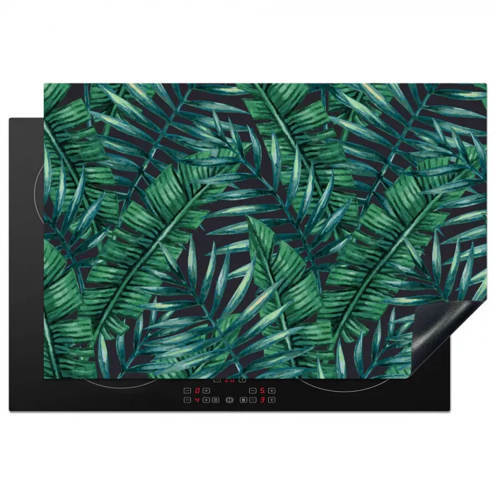 Bladeren - Tropisch - Jungle -  Natuur Inductie beschermer vinyl 3mm klein -3d