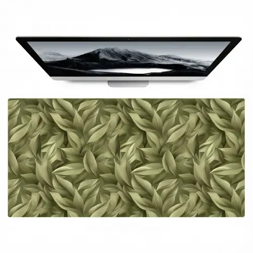Bladeren - Modern - Groen Muismat XXL klein 681 -zzz3d