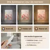 Bloemen - Watercolor - Roze - Abstract - Kunst Light Box met kabel (Tafellamp) klein -USP_lichtkleurNL