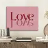 Love - Roze - Spiegeling PET vilt klein -sfeer1