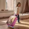 Bloemen - Bruin - Konijntje - Vlinder Kinderkoffer - Roze klein -sfeer1