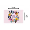 Bloemenkrans - Kleurrijk - Moeder Placemat vinyl groot -specs