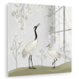 Minimalistisch - Kraanvogels - Blauw plexiglas 5mm klein -zzzproduct_nieuw