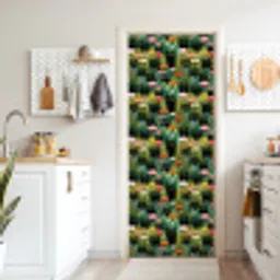 Katten - Bloemen - Kleurrijk deurposter klein 289 -sfeer5
