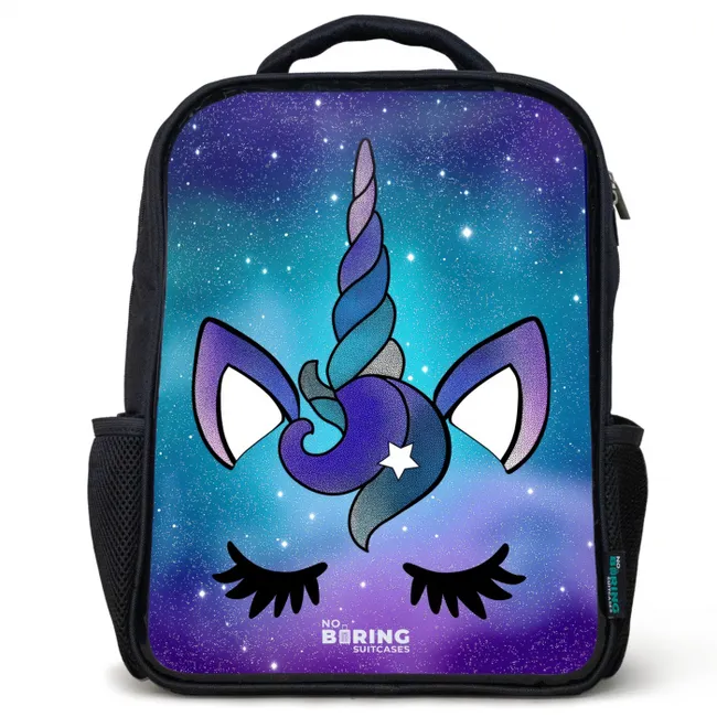 Kids' Backpacks Black -. Purple unicorn